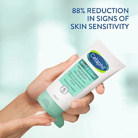 Image 1, 88% reduction in signs of skin sensitivity. Image 2, moisturise for blemish prone sensitive skin. Image 3, number 1 dermatologist recommended uk skincae brand. effective yet gentle. clinically tested for sensitive skin. Image 4, skin sensitivity 5 signs. defends against dryness, irritation, roughness, tightness and weakened skin barrier. Image 5, visibly improves blemishes in 7 days. cleanse = deep cleans without drying. target = improves breakouts in 3 days. moisturise = soothing 48 hour hydration. Image 6, clarifying blemish cream cleanser - salicylic acid, white tea extract and aloe vera. triple action blemish serum - slicylic acid, niacinamide and zinc. mattifying blemish moisturiser, slicylic acid, bisabolol and botanicals.