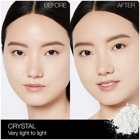 crystal very light to light before and after.