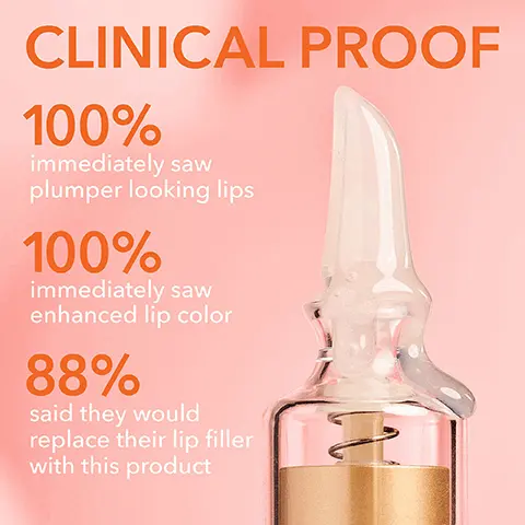 Image 1, CLINICAL PROOF 100% immediately saw plumper looking lips 100% immediately saw enhanced lip color 88% said they would replace their lip filler with this product. Image 2, 2x lip volume. Image 3, This is a powerful plumper stay within the lines. Image 3, Tips for lips wear alone, layer with favourite lip liner or layer with favourite lipstick. Image 4, All lips are unique you may not feel a tingling sensation. Image 5, PERFECT PAIRING FOR PLUMPED, DEFINED LIPS STEP 1 Boost collagen and visibly reduce fine lines & wrinkles STEP 2 Immediately plump & hydrate lips