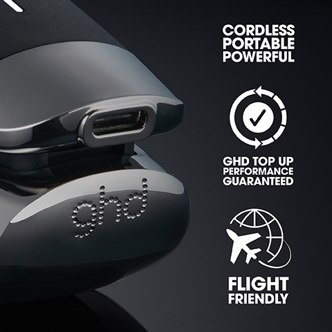 cordless portable powerful.GHD top up performance guaranteed and flight friendly