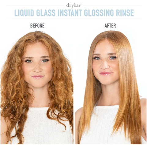 image 1 and 2 liquid glass instant glossing rinse before and after