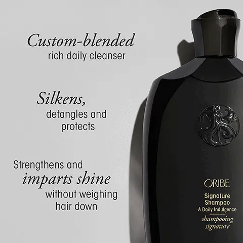Custom-blended rich daily cleanser. Silkens, detangles and protects. Strengthens and imparts shine without weighing hair down. A restorative, daily moisturizer for lustrous, healthy locks. Hydrating polymers revive youthful shine. Rich and intensely nourishing yet weightless. Buildable volume and instant texture. Absorbs oil at roots, wihtout powdery residue. Touchable hold, with signature Oribe scent. Meet the Artist. Oribe collaborated with Cairo, Paris and Marrakech based multidisciplinary artist Louis Barthelemy for its limited edition Holiday 2023 Collection. Sustainable Packaging. These sets feature Forest Stewardship Council and Green Seal certified paper. The unique packaging utilizes soy inks, are chlorine free and leverage renewable electricity for production. The internal tray is made from 100% biodegradable and renewable plant fiber.