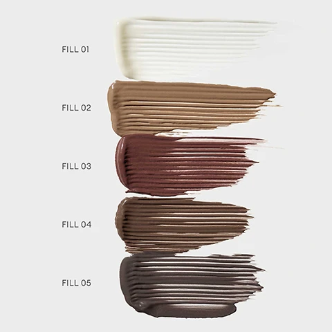 swatches of fill 01, fill 02, fill 03, fill 04 and fill 05