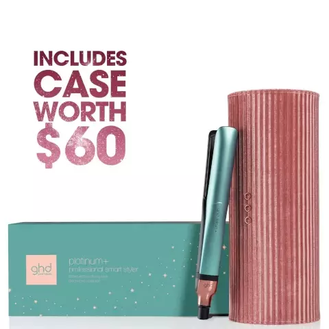 Image 1, includes case with $60. image 2, gift the legend of ghd this festive season