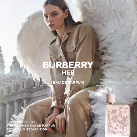 burberry her eau de parfum. free your spirit, the new eau de parfum petals limited edition