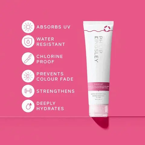 92% reported hair felt PROTECTED during use* 89% reported hair was NOT DRIED OUT by sun or water after use* *INDEPENDENT USER TRIALS. Absorbs UV. Water resistant. Chlorine proof. Prevents colour fade. Strengthens. Deeply hydrates. Key Ingredients, Hydrolyzed Elastin, Increases elasticity for stronger hair & reduced breakage. Castor Oil, Locks in moisture that can be lost when hair is exposed to UV rays, salt water & chlorine. Olive Oil, High in Vitamin E to moisturise for shiny, healthy hair.