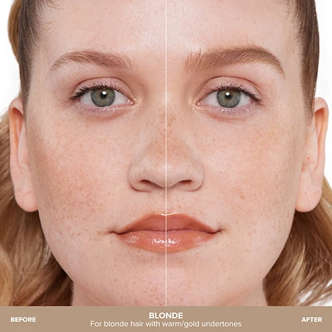 Image 1 - A split image of a womans face shows a before and after comparison, with the left side displaying natural, lighter eyebrows and no lip gloss, and the right side featuring fuller eyebrows and glossy lips, with text reading BEFORE, AFTER, BLONDE For blonde hair with warm/gold undertones. Image 2 - Twelve eyebrow pencil swatches are displayed, showing scribble marks for each shade, labeled Blonde, Taupe, Strawburn, Soft Brown, Caramel, Auburn, Chocolate, Medium Brown, Ash Brown, Dark Brown, Ebony, and Granite. Image 3 - The image illustrates a three-step guide for eyebrow application, showing a persons eye and brow in close-up as an eyebrow pencil is used: STEP 1 Using the flat side, outline the shape of the brow. Next, use the medium side to fill in. STEP 2 Using the fine-tip, create hair-like strokes in sparse areas. STEP 3 Blend as you go using the spoolie brush for a natural look. Image 4 - A black brow pencil with a triangular brown tip and a spoolie brush is displayed on a white background with brown swatches, accompanied by text that states Anastasia Beverly Hills, Triangular tip is designed to be used in multiple ways, Unique wax formula for high color payoff + natural texture, and Outline, fill + detail any brow type — from sparse to full. Image 5 - Six close-up images of different womens eyes and eyebrows, each demonstrating a brow type with corresponding text labels: sparse brows labeled SPARSE BROWS, patchy brows labeled PATCHY BROWS, full brows labeled FULL BROWS, thin brows labeled THIN BROWS, over-tweezed brows labeled OVER-TWEEZED BROWS, and fine brows labeled FINE BROWS. Image 6 - The image shows a comparison of two brow pencils, with the top section displaying a fine-tip pencil used on the left eyebrow and a triangular-tip pencil used on the right eyebrow, while the bottom section details their features and uses. The text reads: BROW WIZ® RETRACTABLE BROW PENCIL, PENCIL TYPE Ultra-Slim Precision Tip, USED FOR Easy, Precise Brow Detailing, BROW CONCERN Sparseness, IDEAL FOR All Skill Levels — Beginner to Pro, and BROW DEFINER ALL-IN-ONE TRIANGULAR PENCIL, PENCIL TYPE 3-in-1 Triangular Tip, USED FOR Outlining, Filling and Detailing Brows, BROW CONCERN Lack of Definition, IDEAL FOR Brow Beginners or On-The-Go. Image 7 - A black and rose gold eyebrow pencil with a brown triangular tip and a spoolie brush is featured alongside a brown product swatch, with text reading 3-IN-1 MULTI-USE TIP Ideal for beginners and on-the-go brows, TRIANGULAR TIP To outline, fill + detail with ease, and SPOOLIE BRUSH Blends for a natural-looking finish. Image 8 - A close-up shows a persons eye and eyebrow, with a hand applying a brow pencil that reads BROW DEFINER to the eyebrow, accompanied by an overlay text: ANASTASIA TIP Only twist out a small amount before use and warm up the pencil on the back of your hand.