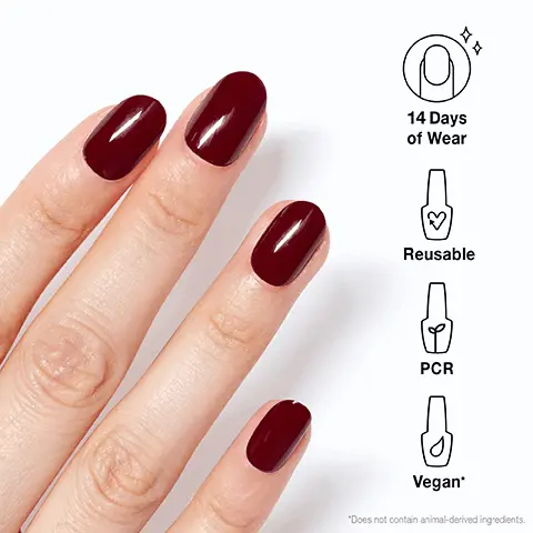 14 Days of Wear. Reusable. PCR. Vegan. Does not contain animal derived ingredients. GET PRESSED UP 1. FIT Find your perfect size. 2. SHAPE Option to do hue with custom tips. 3. PREP Buff, file, and wipe. 4. xPRESS Glue, press, and hold to dry.