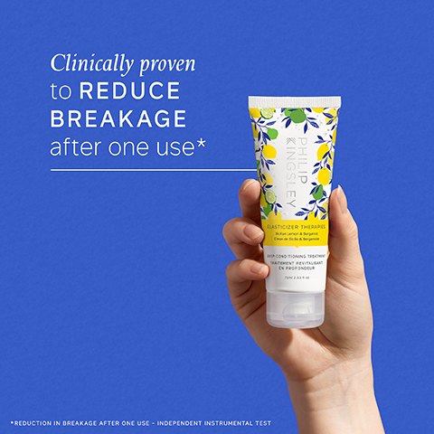 Clinically proven to REDUCE BREAKAGE after one use* KINGSLEY PHILIP ELASTICIZER THERAPE COND TIONING TRO EN PROFONDUR REDUCTION IN BREAKAGE AFTER ONE USE INDEPENDENT INSTRUMENTAL TEST
