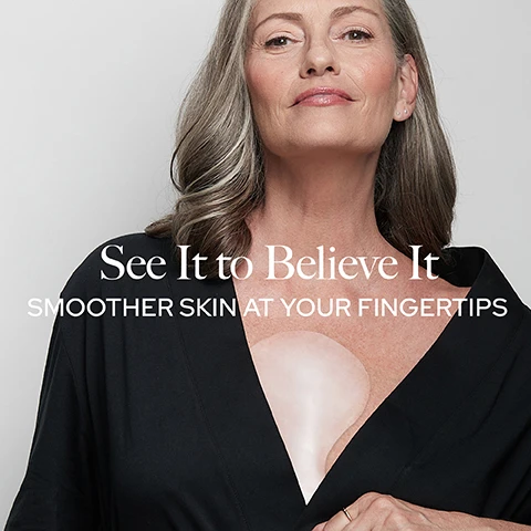 Image 1, see it to believe it, smoother skin at your fingertips. image 2, 98% sio patches are comfortable to sleep in. image 3, reusable up to 10 times. image 4, 88% felt their decollete looked smoother and softer.
