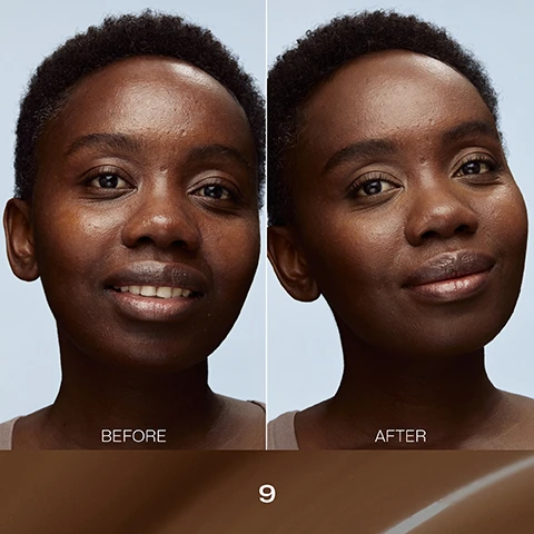 Image 1, before and after. image 2, +199% smoother skin in 4 weeks. clinical measurement n = 28
