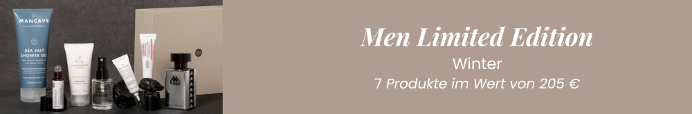 men limited edition winter 7 produkte im wert von 205 euros