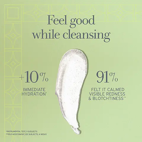 Image 1, ﻿ Feel good while cleansing +10% + IMMEDIATE HYDRATION 91% FELT IT CALMED VISIBLE REDNESS & BLOTCHTINESS" "INSTRUMENTAL TEST," SUBJECTS **SELF-ASSESSMENT, 122 SUBJECTS, 4 WEEKS Image 2, ﻿ FULL SIZE fresh SOY FACE CLEANSER TOR ALL SKIN TYPES RICH IN AMINO ACIDS GENTLY CLEANSES FACE & EYES NETTOYANT VISAGE AU SOJA 150ML-SPLOZ fresh SOY FACE CLEANSER FOR ALLAIN TI VICE TV AMINO AC CENTLY CLEANE FACE & STES NAVTOVANT VISAGE AUMA 7 Keep this at home Take this on the go