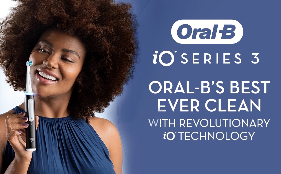 Oral-B io series 3. Oral-B's best ever clean with revolutionary io technology.