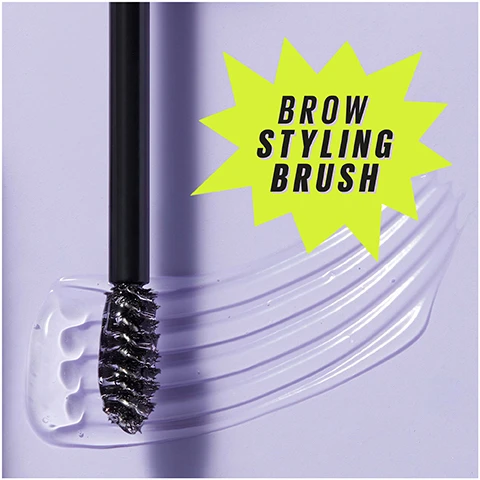 Image 1, brow styling brush. image 2 and 3, before and locked. image 4, fill and locked brow routine. step 1, step 2. before, step 1 = fill ultra slim brow pencil. step 2 = lock super lock brow glue. image 5, lightweight, up to 24 hour wear, non sticky finish.
