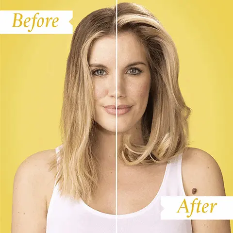 Image 1, Before After Image 2, KEY BENEFITS Heat-activated volumizing spray Instant root lift Controls flyaways and frizz Delivers texture and volume to fine hair