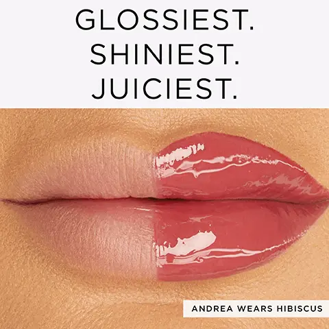 Image 1, ﻿ GLOSSIEST. SHINIEST. JUICIEST. ANDREA WEARS HIBISCUS Image 2, ﻿ BALM PLUMP SHIMMER GLASS VINYL FINISH GLOSSY BALM FINISH GLOSSY PLUMP FINISH PEARLY FINISH MIRROR PLUMP SHINE COVERAGE COVERAGE BUILDABLE COVERAGE BUILDABLE COVERAGE SHEER, FULL, BUILDABLE SHIMMER WHAT IT DOES HYDRATES WHAT IT DOES PLUMPS WHAT IT DOES PLUMPS WHAT IT DOES JUICY, WET LOOK Image 3, try again Image 4, ﻿ MIRACLE OF MARACUJATM OMEGA FATTY ACIDS MOISTURIZE TO PROMOTE YOUTHFUL-LOOKING SKIN VITAMIN C HELPS BRIGHTEN & EVEN OUT SKIN TONE ANTIOXIDANTS MOISTURIZE TO PROMOTE HEALTHY-LOOKING SKIN Image 5, ﻿ EACH PRODUCT LIFTS UP THE WOMEN WHO SUSTAINABLY HARVEST MARACUJA IN AN ALL-FEMALE COOPERATIVE