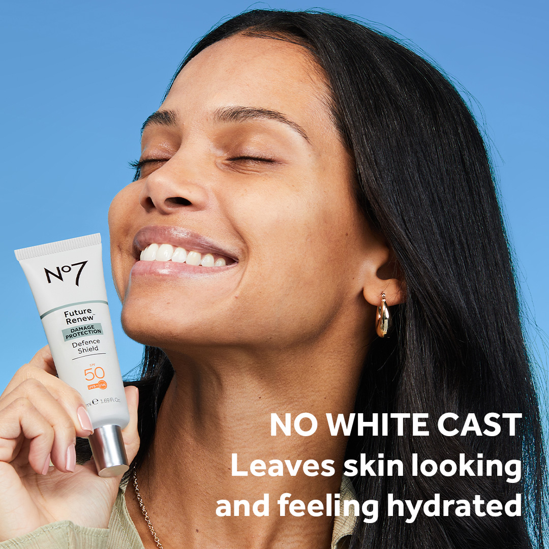 NO WHITE CAST Leaves skin looking and feeling hydrated