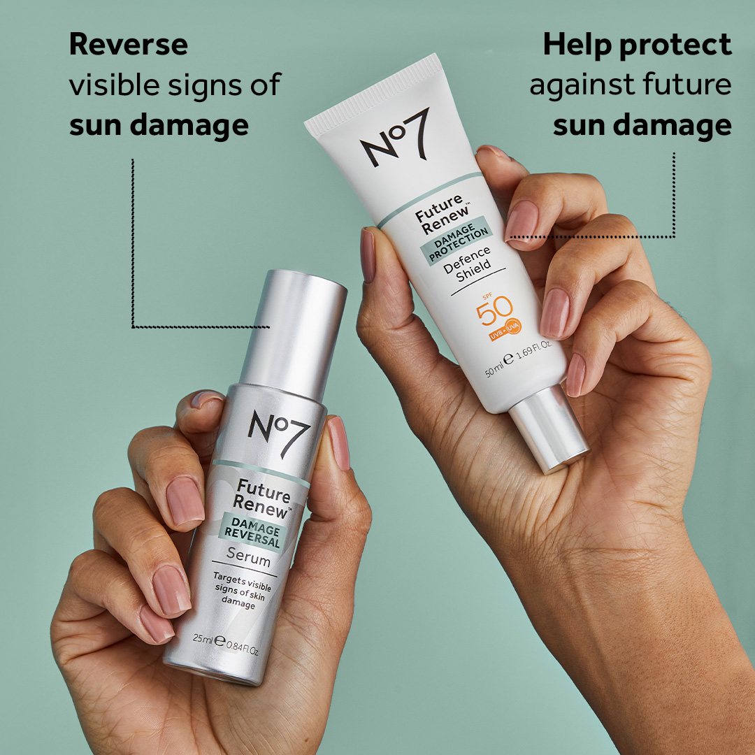 Reverse visible signs of sun damage. Help protect against future sun damage