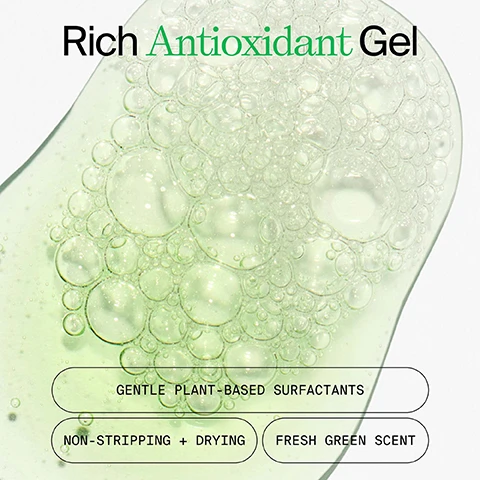 image 1, rich antioxidant gel. gentle plant based surfactants. non-stripping and drying. fresh green scent. image 2, ingredients. kale = rich in phytonutrients and omega 3 fatty acids to leave skin glowing. spinach = a lightweight skin-soother rich with conditioning essential fatty acids. green tea = antioxidant rich powerhouse that fights visible signs of ageing. image 3, how to hack the superfood cleanser - makeup edition. clean, not stripped, glowing skin. massage onto dry skin with wet hands. add water to lather and breakdown makeup and SPF. rinse. image 4, great acne prone, oily and sensitive skin. transforms from a gel to a luxurious foam for clean, glowing skin in 30 seconds. image 5, the superfood cleanser refill. cleanse it, refill it, sustain it. 1 small step for lasting impact - 2 times the goop, 6 plus months supply. use it to reduce the impact of your skincare routine, the waste created by the beauty industry, and refill your 8oz superfood cleanser and 2oz superfood cleanser. when you hit your last pump, recycle it or us it as a water bottle, plant vase or to store your favourite superfood nuts, seeds and powders.
