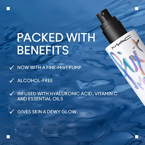 image 1, packed with benefits = now with a fine mist pump, alcohol free, infused with hyaluronic acid, vitamin c and essential oils, gives skin a dewy glow. image 2, GREEN TEA, CUCUMBER, CHAMOMILE. image 3, MEET THE NEW FIX+, ALL NEW PUMP Innovated to deliver a fine, weightless mist. ALCOHOL-FREE Hydrates and soothes without drying. VEGAN FORMULA Infused with green tea, chamomile and cucumber. BEFORE. AFTER.