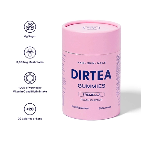 0g sugar, 3,000mg mushrooms, 100% of your daily vitamin c and biotin intake, 20 calories or less.