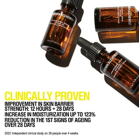 Image 1, clinically proven. improvement in skin barrier strength: 12 hours + 28 days. increase in moisturisation up to 123%. reduction in the 1 signs of ageing over 28 days. 2022 independent clinical study on 38 people over 4 weeks. image 2, multi benefit skin defense. 1 = hydrates, 2 = protects, 3 = reduces lines and wrinkles. 4 = reduces pores and blemishes. 5 = evens skin tone. image 3, 92% agreed improves skin suppleness. 91% agreed hydration is restored. 90% agreed skin feels renewed. independent user trial 2022. results based on 102 over 4 weeks. image 4, customer review = it made my skin look instantly plump, more even and smoother. i absolutely love the results. image 5, before and after. image 6, how to use = use after cleansing morning and night and follow with moisturiser. image 7, lightweight gel serum.