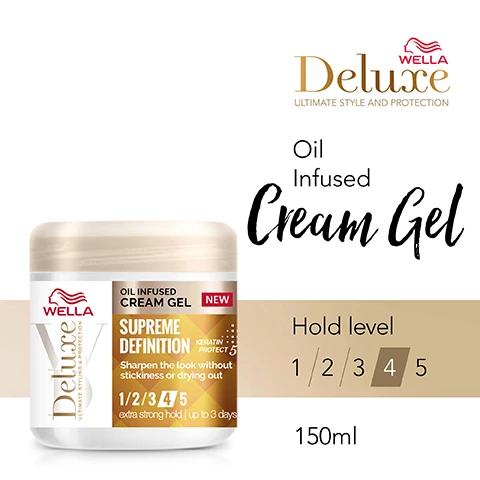 Image 1, oil infused cream gel. hold level 4 out of 5. image 2, fight 5 signs of damage. up to 3 days of benefits. keratin protect 5 complex. free of animal derived ingredients. infused with blend of oils - coconut and tea tree oil. image 3, keratin protect 5 that fights 5 signs of damage: mechanical damage of hairstyle. UV hair damage. frizz. dullness. drying out. image 4, 93% natural derived formula dermatologically tested, gentle to hair and scalp. formulated without animal derived ingredients. image 5, sharpen the look without stickness or drying out. image 6, discover oil infused collection. rich oil for dry hair. oil infused lotion spray for dream sleek and nourish. oil infused cream gel = supreme definition.