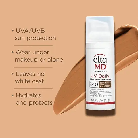 UVA/UVB sun protection. wear under makeup or alone. leaves no white cast. hydrates and protects. Number 1 dermatologist recommended professional sunscreen brand. Formulated with - hyaluronic acid to retain moisture and improve skin feel. Think zinc oxide - natural mineral compound that works as a sunscreen agent by reflecting and scattering UVA and UVB rays. Active ingredients. 9% zinc oxide. 7.5% octinoxate. Free from: oxybenzone, parabens, fragrances, dyes. Hydration Boost for dry and dehydrated skin. 91% Agree this easily blends in to their skin. Featuring invisible blend technology that blends in for a sheet, no white cast finish. Complete your regimen