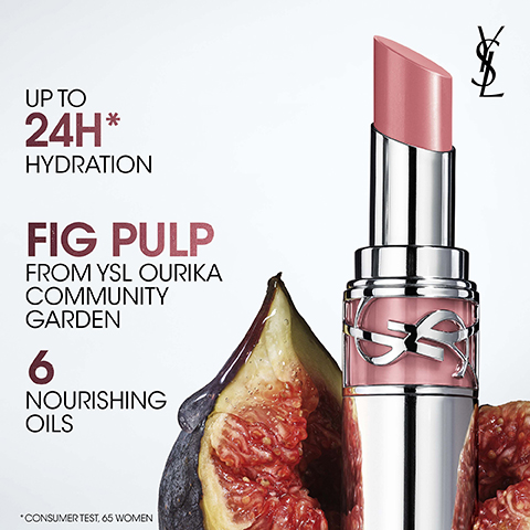 UP TO 24H* HYDRATION FIG PULP FROM YSL OURIKA COMMUNITY GARDEN 6 NOURISHING OILS *CONSUMER TEST, 65 WOMEN