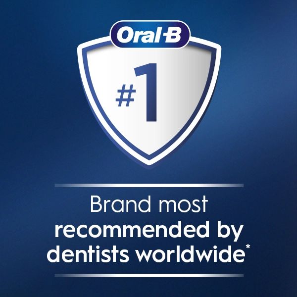 Oral-B #1. Brand most recommended by dentists worldwide.