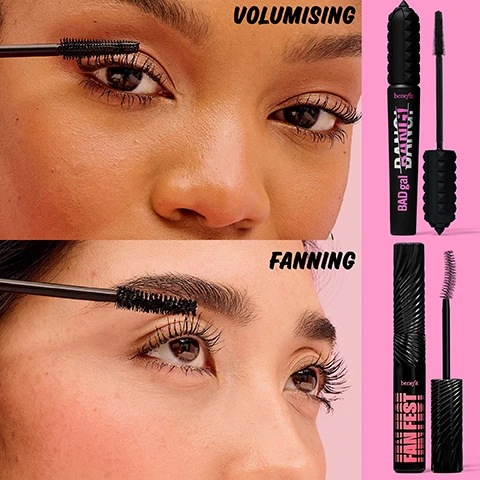 Image 1 and 2, before and wow. image 3, volumising and fanning