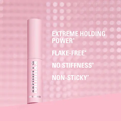 Extreme holding power. Flake-free. No stiffness. Non-sticky. 100% agree Kybrow gel is flexible and has a quick dry-down. 96% agree Kybrow gel has an extreme holding power.