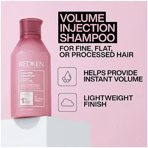 Image 1, REDKEN 4TH AVENUE YO volume injection shampoo shampooing youniroom cheveux fris pets outra FILLOXANE PH 1% 101for 300ml BALANCED FORMULA VOLUME INJECTION SHAMPOO FOR FINE, FLAT, OR PROCESSED HAIR HELPS PROVIDE INSTANT VOLUME LIGHTWEIGHT FINISH Image 2, REDKEN 4TH AVENUE NO volume injection conditioner après-shampooing regimen for cheats p me pour 2% % 101102 300 m он BALANCED FORMULA VOLUME INJECTION CONDITIONER FOR FINE, FLAT, OR PROCESSED HAIR HELPS PROVIDE INSTANT VOLUME LIGHTWEIGHT FINISH Image 3, BODIFYING COMPLEXI + FILLOXANE + Image 4, WHEN TO USE VOLUME INJECTION SYSTEM VOLUMINOUS BLOWOUTS TO PREP FOR LIGHTWEIGHT STYLING HIGH PONYTAILS REDKEN volume injection shampoo shampooing REDKEN volume injection conditioner apris 10102300 1011300 Image 5, 1 LEAVE-IN CONDITIONER HEAT PROTECTION UP TO 450°F/230°C REDKEN PROTECTION SOF ANTI-FRIZZ SMOOT OISTURE DEFINICA COLOP BEAUT 25 BENEFITS SHINE SUAVE STRENGTHENS DETANGLES ONE UNITED ALL-IN-ONE MENT THES ALONE MAORTELS P 5 oz 150 me Image 6, FORMULATED FOR HEALTHY FEELING HAIR WITH COCONUT OIL WITH LACTIC ACID REDKEN 5TH AVENUE NYO PROTECTION SOFT ANTI-FRIZZ SMOOTH MOISTURE DEFINICAO COLOP BEAUTF E HIDR SUAVE SHINE 25 SOFT. image 7 and 8, before and after.