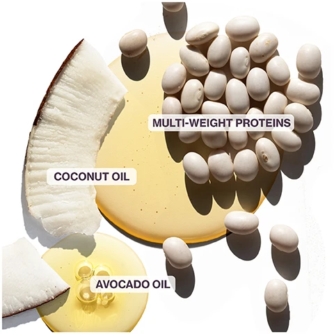 Image 1, COCONUT OIL MULTI-WEIGHT PROTEINS AVOCADO OIL Image 2, PUREOLOGY PROFESSIONAL COLOR CARE benefit: Intensely hydrates color-treated hair HYDRATE SUPERFOOD DEEP TREATMENT MASK TMENT SUPERFOOD MASQUE AVOCADO OL & COCONUT OL ACHULE D'AVOCAT ET DE NOW De Coco ORDRY COLOR TREATED AR YOURD EVEN SECS ET COLORES WADECOMPLEX INGREDIENT NENTS VEGETALEN Image 3, OLIVE OIL XYLOSE CAMELINA SEED OIL COCONUT OIL Image 4, benefit: Detangles, moisturizes, heat protects, smooths frizz, and adds shine PUREOLOGY NOFESSIONAL COLOR CARE COLOR FANATIC 21 ESSENTIAL BENEFITS BENARLEMENTELE MATANG FOURCHEVEU 200ml/670 Image 5, pro favourite "I use this on every client as it detangles and primes the hair for styling, plus it protects from heat. The end results leaves the hair soft and looking shiny." NEIL MOODIE PUREOLOGY UKI AMBASSADOR