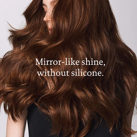 Image 1, mirror like shine without silicone. image 2 and 3, before and after PHD high shine gloss treatment. image 4, silicone free, mirror like shine that lasts through 3 washes. image 5, perfect day high shine gloss = silicone free salon quality shine, 2 times the shine and lasts for 3 washes, creates new visible light. other hair gloss brands = silicones cause build up and lead to dullness, inconsistent and temporary shine, coats hair for superficial shine.