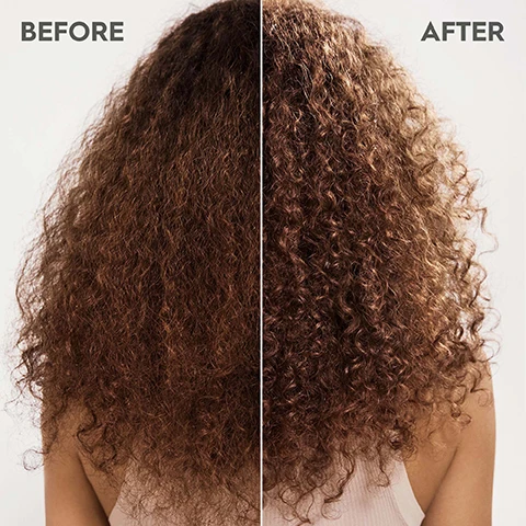 Image 1 - The image shows a comparison of hair texture before and after treatment, with the left side having frizzy, voluminous curls labeled BEFORE and the right side displaying smoother, more defined curls labeled AFTER.
              Image 2 - A collection of brown shea nuts and pieces of their shells arranged on a light gray background, with the text SHEA OIL and additional information about its benefits.
              Image 3 - An image of a bottle of KERASTASE multi-benefit hair oil with a light blue cap, showing text about its performance benefits including adds high shine and seals in moisture, long-lasting frizz control for up to 72h, seals in split ends and reduces flyaways, and heat protection up to 230°C/446°F.
              Image 4 - A split image showing the back of a womans head with long, dark hair on the left labeled BEFORE and on the right, the hair is smoother and shinier labeled AFTER.
              Image 5 - A collection of hair care products arranged on a light background, featuring multiple bottles and containers labeled KERASTASE, with the text SPECIALITY PRODUCTS FOR SIGNIFICANT HAIR OPTIMIZATION & IMPROVEMENT prominently displayed.
              Image 6 - A bottle of KERASTASE hair oil with a white lid is positioned at an angle beside an open cap, featuring text that reads polished, protected, luxurious, multi-benefit hair oil, and additional labels stating vegan formula, no animal derived ingredients, free from formula, created with >94% natural ingredients, PETA approved, vegan global animal testing policy, ClimatePartner certified product, and a QR code.