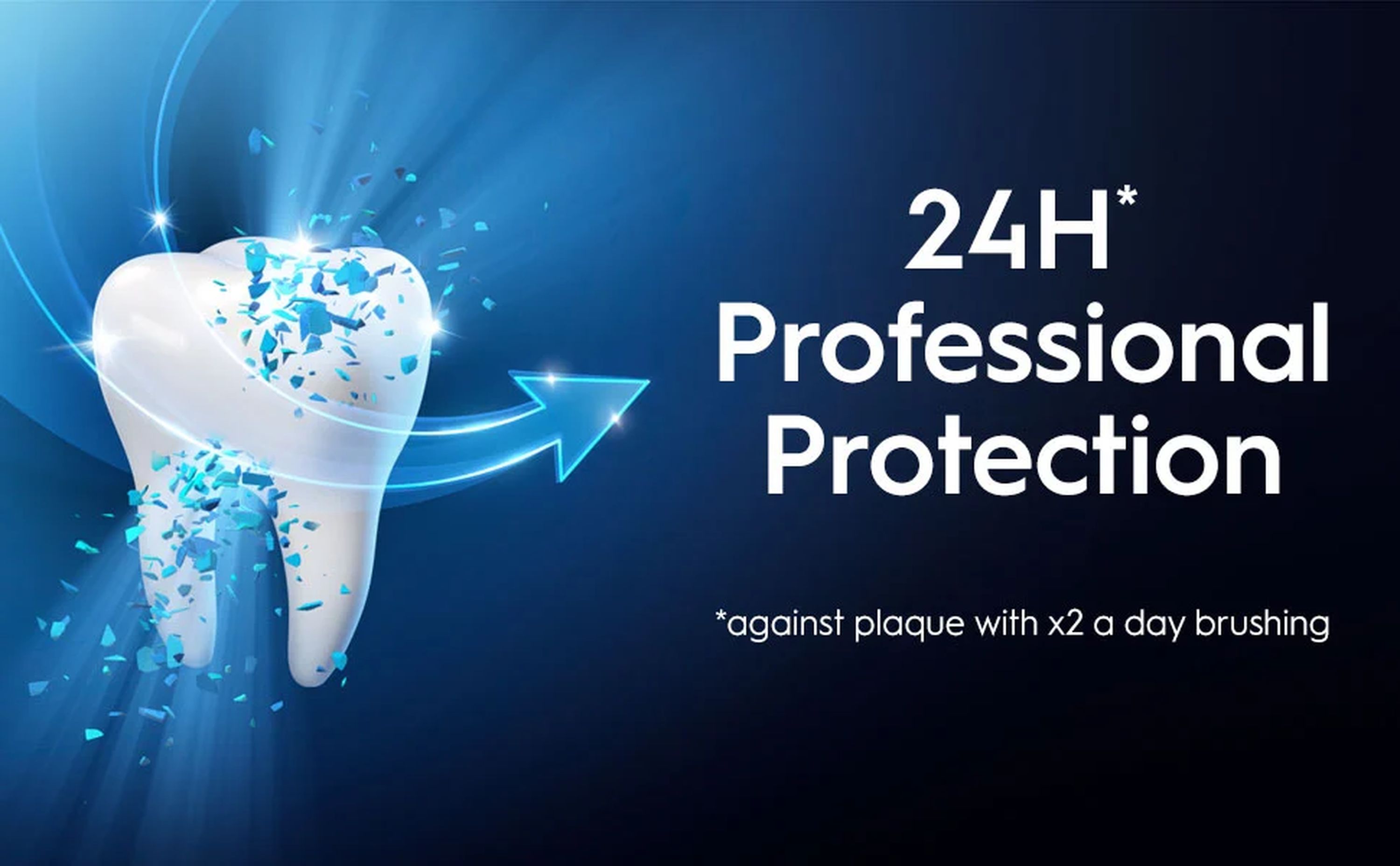 241-1*
                                  Professional
                                  Protection
                                  *against plaque with x2 a day brushing