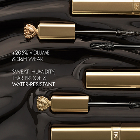 +205% VOLUME & 36H WEAR SWEAT, HUMIDITY, TEAR PROOF & WATER-RESISTANT