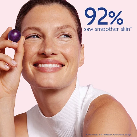 Image 1 - A smiling woman holding a small purple round object in her hand against a light pink background, with the text 92% saw smoother skin and a note about a clinical study in the corner.
              Image 2 - Image depicts a tube of Caudalie Resveratrol-Lift cream surrounded by purple plums on a light pink background, with visible text highlighting benefits: Hyaluronic acids smooth and hydrate, Resveratrol anti-wrinkles, collagen booster for firm skin, and vegan collagen for lifting effect.
              Image 3 - Image shows a comparison between two skincare products: on the left, a jar labeled Resveratrol-Lift Cashmere Cream, and on the right, a tube labeled Resveratrol-Lift Cashmere Fluid, with the text VS in between; below each product, checkmarks list features: Cream texture, Corrects wrinkles, Firms skin for the cream and Fluid texture, Corrects wrinkles, Firms skin for the fluid.
              Image 4 - An image shows a hand holding a tube of Caudalie Lightweight Cashmere Cream against a pink background, with text that reads How to recycle and a box stating Recycle the tube and the cap in the recycling bin.
              Image 5 - A collection of skincare products from Caudalie, including an Instant Firming Serum, Lightweight Cashmere Cream, Firming Eye Gel Cream, and Firming Night Cream, all displayed against a light background with steps labeled for each product: Step 1 for Instant Firming Serum, Step 2 for Lightweight Cashmere Cream and Cashmere Cream, and Step 3 for Firming Eye Gel Cream.