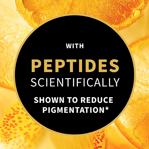 With peptides scientifically shown to reduce pigmentation.