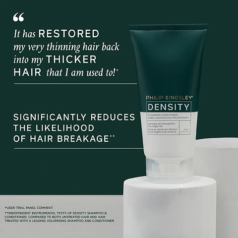 image 1, it has restored my very thinning hair back into my thicker hair that i am used to. significantly reduces the likelihood of hair breakage. image 2, key benefits - adds shine and gloss. increases hair volume. reduces hair breakage. hydrates and smoothes strands.
