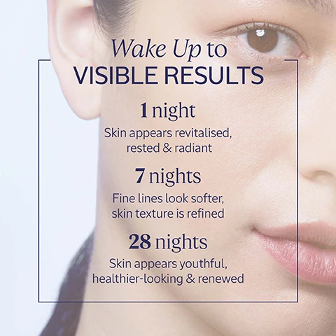 Image 1 - A close-up of a womans face with a subtle smile, showcasing her clear skin, accompanied by text that reads: Wake Up to VISIBLE RESULTS, 1 night: Skin appears revitalised, rested & radiant, 7 nights: Fine lines look softer, skin texture is refined, 28 nights: Skin appears youthful, healthier-looking & renewed.
              Image 2 - A bottle of LOccitane Immortelle Reset Overnight Reset Oil-in-Serum with a gradient design, surrounded by circular text highlighting its benefits: Softens Skin, Moisturises & Hydrates, Soothes Sensitivity, Revitalises Skin Barrier, Rested-looking Skin, Refines Texture, Boosts Radiance, and Anti-oxidant Rich.
              Image 3 - An image showing two skincare products from LOccitane, with text highlighting that 100% of users said their complexion is more radiant, skin is smoother, skin is firmer, facial volumes appear improved, fine lines are less visible, and 97% said wrinkles are less visible, along with a note on user satisfaction based on a study with 33 women.
              Image 4 - A close-up image of golden-hued plants with small yellow flowers, featuring the text 100% ORGANIC IMMORTELLE ESSENTIAL OIL This essential oil from Corsica is praised for its ability to effectively smooth & even skin while boosting radiance.