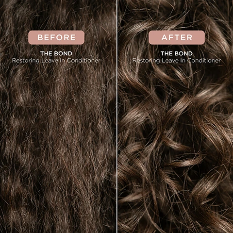 Image 1 - Image shows two sections of hair, labeled BEFORE on the left with frizzy hair and AFTER on the right with defined curls, both showcasing the effect of THE BOND Restoring Leave In Conditioner.
              Image 2 - Two pink hair care spray bottles are placed on a textured beige surface, with text alongside them providing usage instructions and tips, including HOW TO USE: Shake well to activate. Section towel-dried hair and spray liberally from root to tip, combing through to evenly distribute. TOP TIPS: Lightweight yet buildable, The Bond is designed for all hair types.
              Image 3 - A person is holding a pink bottle of leave-in conditioner labeled ARKIVE with details highlighting baobab oil for moisture and shine, patented bond repair technology for hair protection, and mushroom extract for smoothing and fighting frizz, with the additional visible text indicating the bottle size as 200 mL and 6.8 FL OZ.
              Image 4 - Close-up of glossy, wavy hair with three statistics about hair care benefits: 87% agree hair instantly felt smoother, 91% agree hair instantly felt softer and more nourished, and 91% agree hair felt more hydrated and looked healthier after using the bond for 4 weeks, with a note about the survey being based on an independent consumer trial of 53 participants, ages 18-80, over 4 weeks.
              Image 5 - A close-up image of a floral arrangement featuring white flowers and green leaves, with an orange and a round, smooth surface behind them, accompanied by text describing the fragrance FUTURE BLOOM, including head notes of mandarin and rhubarb, heart notes of jasmine and lily of the valley, and ground notes of tea rose and vanilla.
              Image 6 - A person with long, dark hair is using a marbled comb to style their hair, with text on the bottom listing ingredients that the product is made without, including aluminum, alcohol, latex, mineral oil, parabens, ammonia, lactose, sulphate, gluten, and talc.