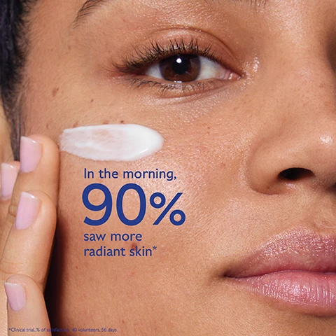 Image 1 - A close-up of a person applying cream to their cheek, with text stating In the morning, 90% saw more radiant skin* and a note about a clinical trial.
              Image 2 - A jar of Caudalies Vinoperfect Glycolique Anti-Taches Night Cream is shown, with the top lid off revealing the cream inside, surrounded by grapes and text highlighting the benefits of Glycolic acid, Viniferine, and Papaya enzyme. Text on the image states: Glycolic acid (AHA) refines the skin texture, Viniferine 62x more effective than vitamin C corrects and prevents dark spots, Papaya enzyme exfoliates & brightens.
              Image 3 - Image shows a side-by-side comparison of a womans face before and after using Vinoperfect Night Cream, with the left side depicting more skin blemishes and the right side showing improved skin radiance, along with text that states 90% saw more radiant skin and Untouched results after using Vinoperfect Night Cream daily for 2 months.
              Image 4 - Image of two jars of night cream side by side; the left jar labeled Dark Spot Correcting Glycolic Night Cream with text stating anti-dark spots, enriched in Viniferine, reveal glowing skin; the right jar labeled Firming Night Cream with text stating anti-wrinkle, enriched with Vegan Collagen, visibly firm & lift.
              Image 5 - A hand holds a jar of Caudalie Vinoperfect Night cream, with instructions on how to recharge it, reading How to recharge Vinoperfect Night cream, Recycle the empty refill in the recycling bin, and Keep the glass jar and lid and insert a new refill.
              Image 6 - Image features a collection of skincare products from Caudalie, including a concentrated brightening glycolic essence, brightening eye cream, brightening micropeel foam, brightening dark spot serum, dark spot niacinamide moisturizer, glycolic peel mask, and dark spot correcting glycolic night cream, all set against a light blue background.