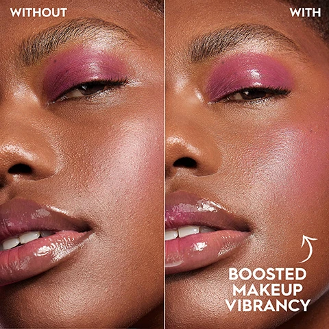 Image 1 - A close-up of a womans face split into two sections; the left side shows makeup without enhancement, and the right side shows makeup with enhanced vibrancy alongside the text BOOSTED MAKEUP VIBRANCY.
              Image 2 - An image of a pink spray bottle labeled all nighter with text that reads HYALURONIC ACID + WATERMELON EXTRACT, along with check marks next to JUICY SKIN, ALL-DAY HYDRATION, and REFRESHING SCENT on a pink background with water droplets.
              Image 3 - Two women posing with a pink background, one with curly hair holding a pink spray bottle and the other with short hair holding a black spray bottle; visible text reads JUICY SKIN ALL DAY? THATS THE TEA.
              Image 4 - A close-up image of a woman holding a slice of watermelon next to her face, with purple eye makeup and glossy lips, and the text FRESH WATERMELON SCENT displayed at the bottom.
              Image 5 - A woman with curly hair is holding a spray bottle and spraying a fine mist towards her face, with a bright pink background and the text MICRO-FINE MIST visible near her.
              Image 6 - A woman with glowing skin and a subtle pink makeup look is holding a pink spray bottle labeled Urban Decay All Nighter, with the text Hydrated, Bouncy Skin visible at the bottom of the image.
              Image 7 - Four mini spray bottles of Urban Decays All Nighter products are displayed, labeled Hyaluronic, The Original, Vitamin C, and Ultra Matte.
              Image 8 - A collage of four diverse models showcasing different makeup finishes, with labels for each finish including Real Skin Finish, Brightened, Radiant Finish, Matte Finish, Glowy Finish, Dewy, Hydrated Finish, and text at the bottom reading Find Your Finish.
              Image 9 - Image of two spray bottles labeled as all nighter with a pink background, one larger bottle marked FULL SIZE 118ML and a smaller one labeled TRAVEL SIZE 30ML, both featuring green text and icons for hyaluronic acid and watermelon.