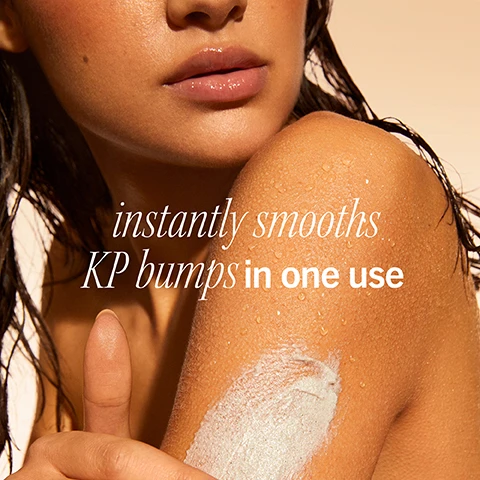 Image 1 - A close-up image of a womans shoulder with a light application of cream, showcasing her smooth skin, and the text instantly smooths KP bumps in one use prominently displayed.
              Image 2 - A close-up of a persons thigh, with a hand holding a tube of KP Bump Eraser Body Scrub, and the text Exfoliate 2-3x/week for skin as soft as a peach.
              Image 3 - Image of a tube of skincare product featuring visible text that reads INGREDIENTS: Pumice Buffing Beads: to remove dead skin cells Glycolic + Lactic Acids: to help skin appear bright next to a halved peach.
              Image 4 - Image showing a comparison of skin on legs in two sections labeled before and after 10 days, with visible text stating 95% said their skin felt softer than it had ever been.
              Image 5 - A close-up of a person holding a peach slice near their mouth, featuring visible text that reads JUICY peach scent No artificial fragrance.
              Image 6 - A close-up of a womans arm with smooth skin, featuring visible text that reads smooth away: followed by bullet points for Texture, Dry Skin, Rough Skin, and KP Bumps.
              Image 7 - Two skincare products are displayed: a scrub tube and a lotion bottle, both with a peach design, accompanied by a peach cut in half, with text stating scrub + lotion and 3x smoother skin: exfoliates, hydrates, softens.
              Image 8 - An image of two tubes of KP Bump Eraser Body Scrub, with a full-size product on the right and a travel-size product on the left, both labeled with FULL SIZE and TRAVEL SIZE in red text, sitting on a light background with a small amount of scrub spilled beside them.
