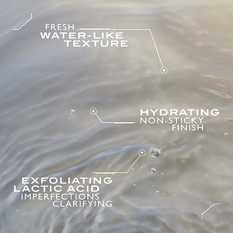 Image 1 - Image of water with ripples and bubbles featuring text that states: Fresh water-like texture, hydrating non-sticky finish, exfoliating lactic acid imperfections clarifying.
              Image 2 - A sleek black and silver bottle labeled Lancaster 365 Skin Repair with text stating 24H hydration and 6X dead skin layers removal.
              Image 3 - A sleek bottle of Lancaster 365 skincare product on a light background, with text above stating a customer review about skin improvement and visible product rating of five stars.
              Image 4 - A sleek bottle of Lancaster 365 Skin Repair Liposomal Cellular Lotion is partially submerged in water, with text displaying test results: +67% hydration in 2 hours, -6% dead skin cells layers removed, 98% agree imperfections are reduced.
              Image 5 - A close-up image of a woman with a serene expression, her eyes closed and hands gently touching her face, with visible text that reads Blend a small amount of the 365 Skin Repair Liposomal Cellular Essence Lotion into your hands and gently pat it onto the face until absorbed.