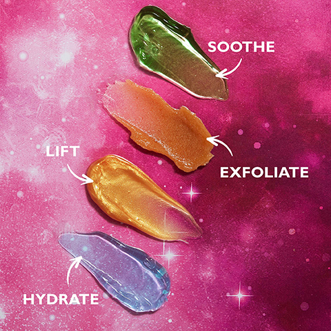soothe, lift, exfoliate, lift and hydrate
