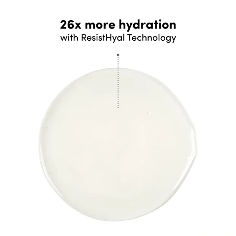 Image 1 - A dollop of clear, pale yellow liquid is shown on a white background with a dotted line connecting it to the text 26x more hydration with ResistHyal Technology. Image 2 - A swirl of light cream against a white background, with text that reads 26x more hydration with ResistHyal Technology. Image 3 - A creamy, off-white product is shown on a white background with text that reads Transforms the look and feel of your locks in just 10 minutes. Image 4 - A split image shows a woman with wavy brown hair, on the left her hair appears less styled, and on the right, her hair is more voluminous and styled, with text that reads Before After *Using Like A Virgin Shampoo, Conditioner and Masque as part of a regimen UNRETOUCHED. Image 5 - A smiling woman with long brown wavy hair, wearing a green swimsuit with pink straps, stands against a tropical background of palm trees and a blue sky, holding a whole green coconut with a straw, with the text Intense moisture for silky, healthy locks overlaid on the image. Image 6 - Two pink Coco & Eve hair product bottles with dark green caps are shown alongside two broken coconut halves and splashing water against a light green gradient background, with the visible text Our iconic coconut & fig scent, COCO & EVE LIKE A VIRGIN SUPER HYDRATING SHAMPOO SHAMPOOING SUPER HYDRATANT HYALURONIC ACID COMPLEX FOR ALL HAIR TYPES NET 280 mL / 9.47 fl. oz. US, and COCO & EVE LIKE A VIRGIN SUPER HYDRATING CREAM CONDITIONER APRES-SHAMPOOING SUPER HYDRATANT HYALURONIC ACID + AVOCADO OIL FOR ALL HAIR TYPES NET 280 mL / 9.47 fl. oz. US.